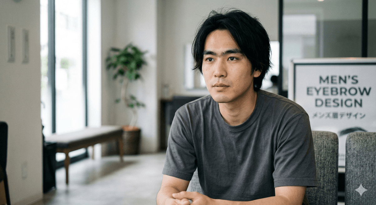 Men's Brow Design 施術前